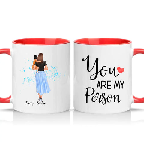 Two Tone 11oz Mug Red