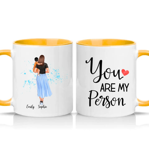 Two Tone 11oz Mug Golden Yellow