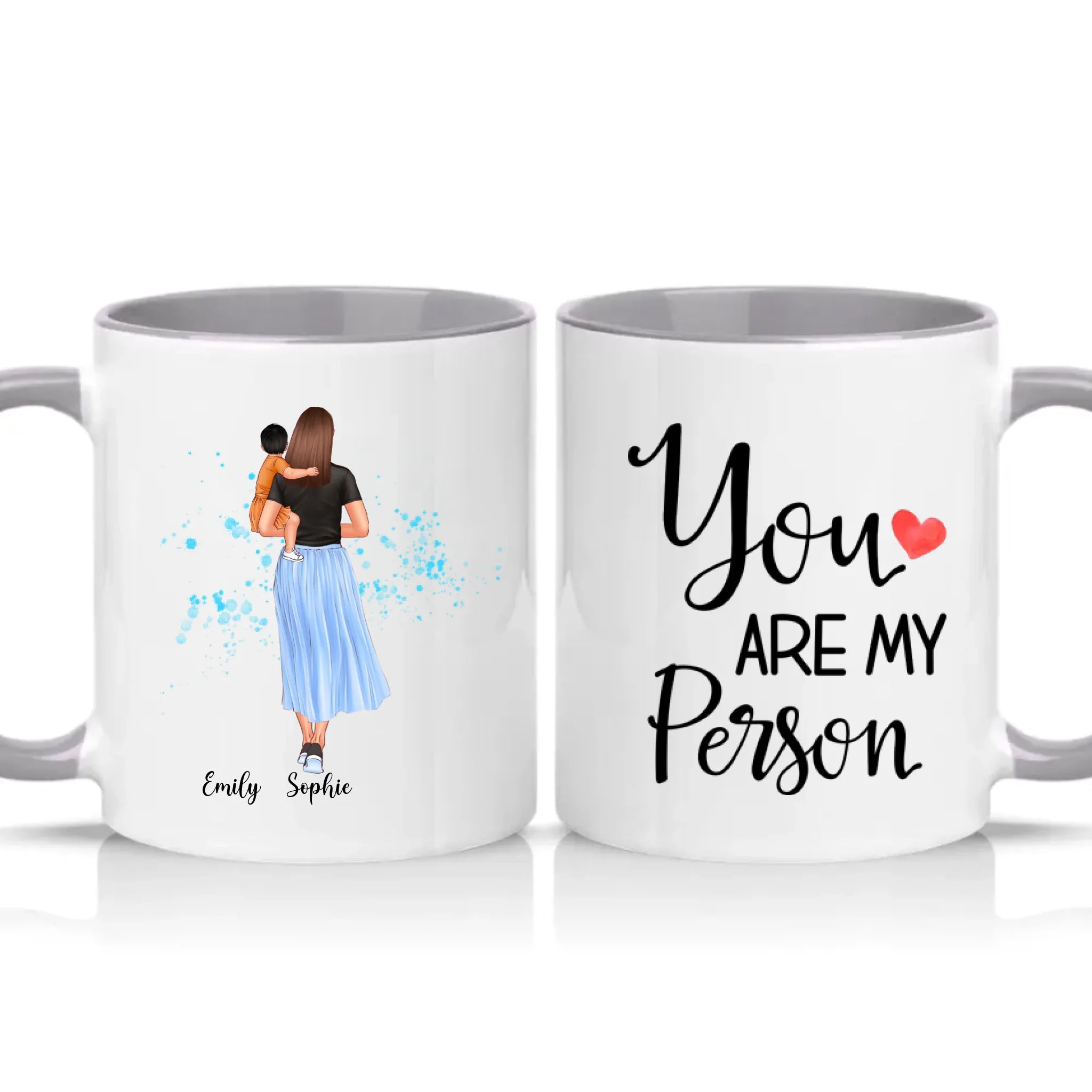 Two Tone 11oz Mug Grey