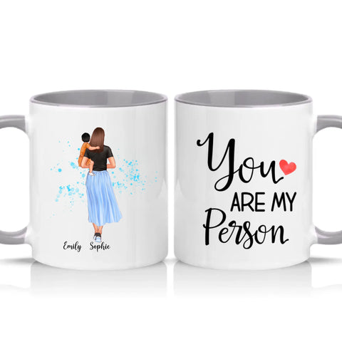 Two Tone 11oz Mug Grey