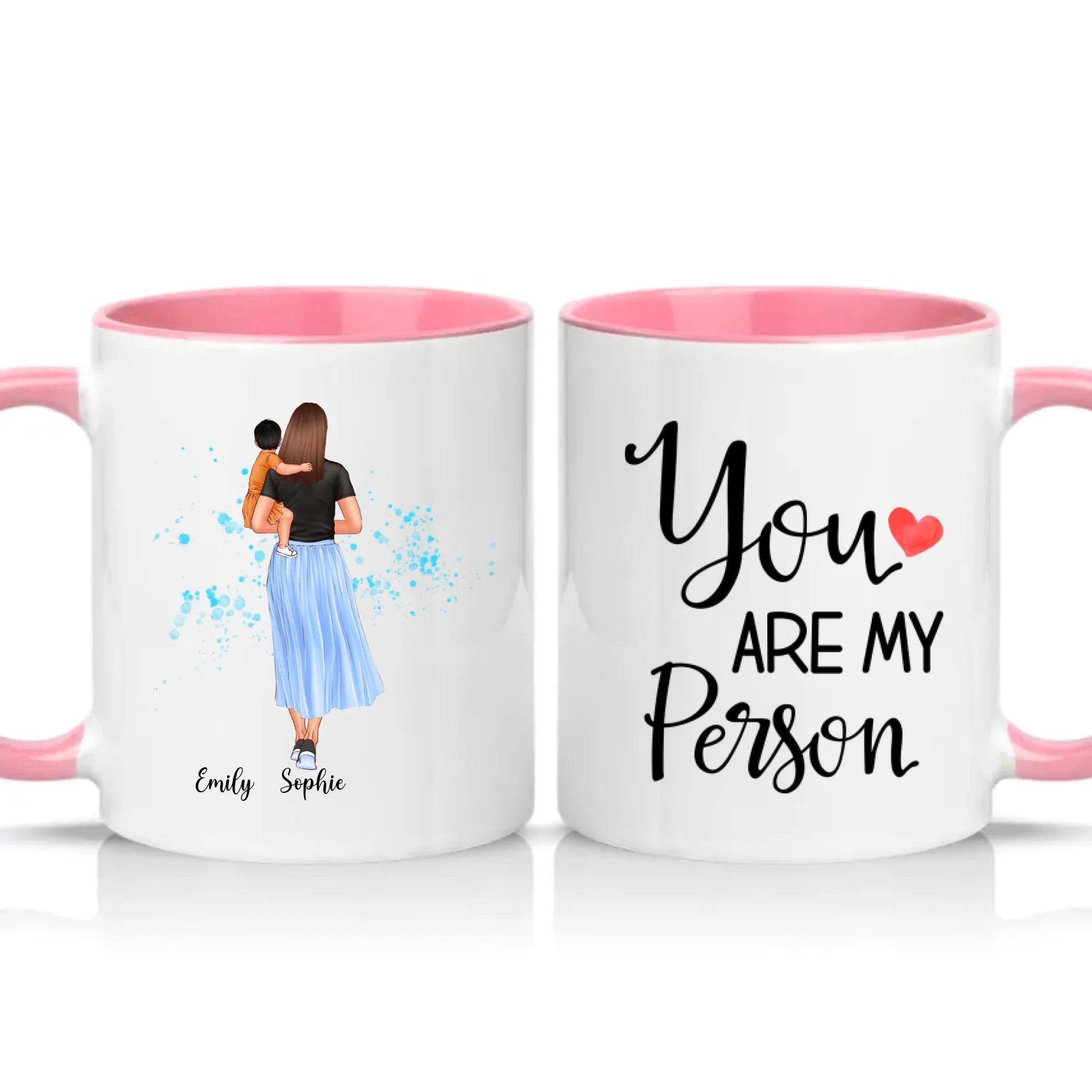 Two Tone 11oz Mug Pink