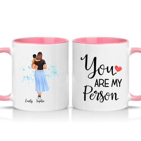 Two Tone 11oz Mug Pink