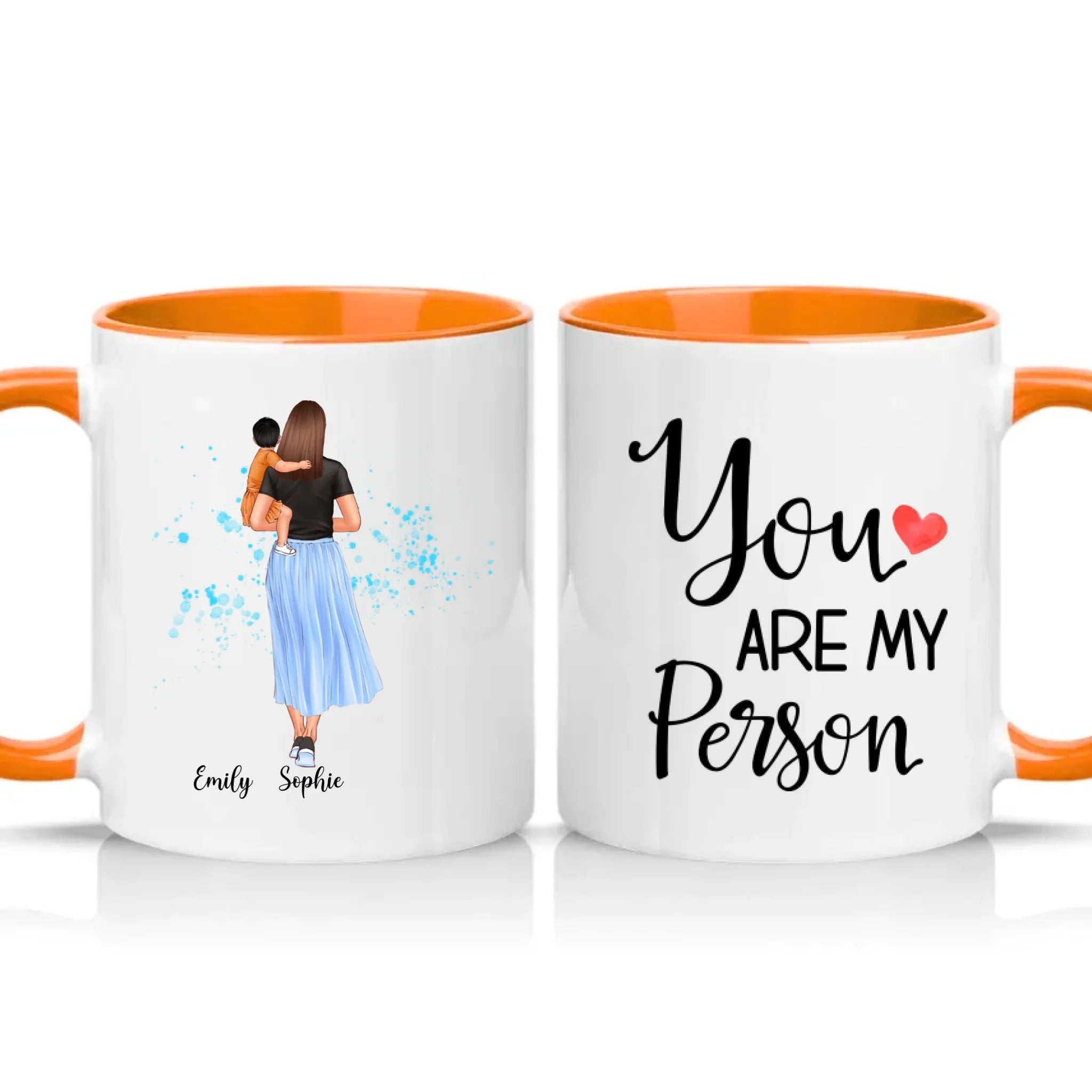 Two Tone 11oz Mug Orange