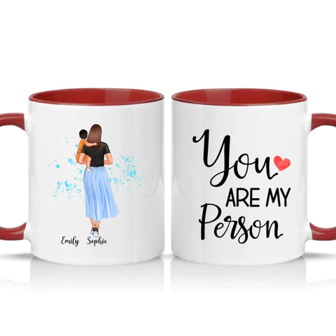 Two Tone 11oz Mug Burgundy