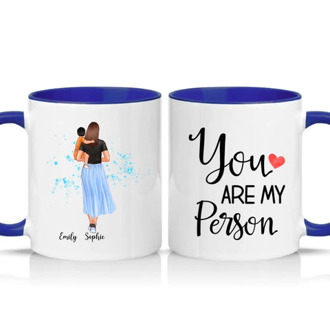 Two Tone 11oz Mug Dark Blue