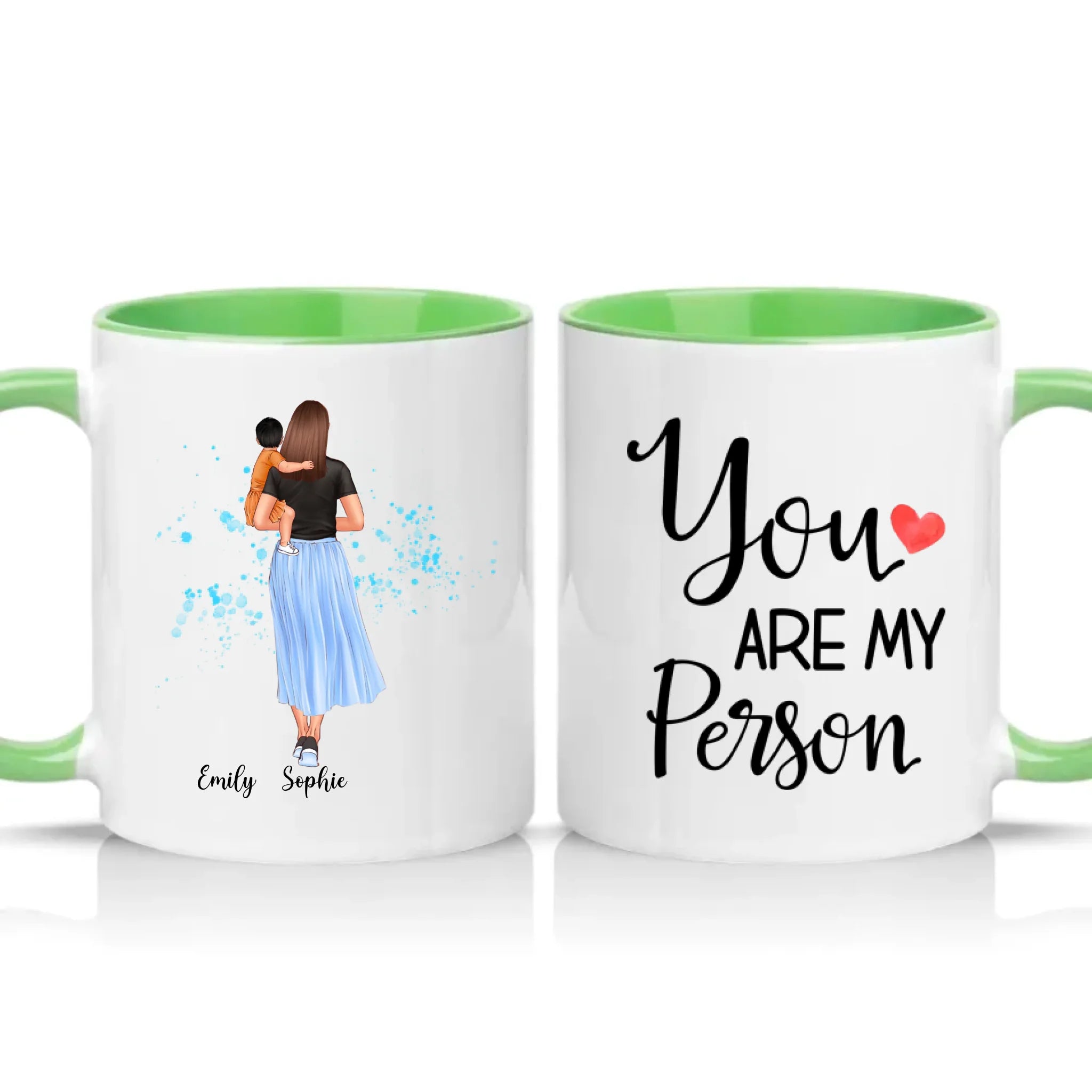 Two Tone 11oz Mug Green