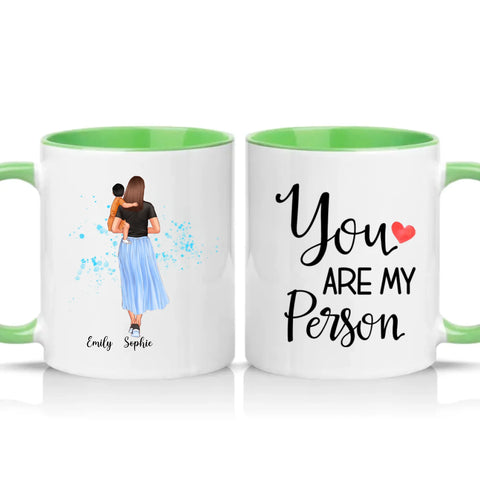 Two Tone 11oz Mug Green