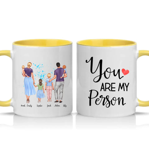 Two Tone 11oz Mug Yellow
