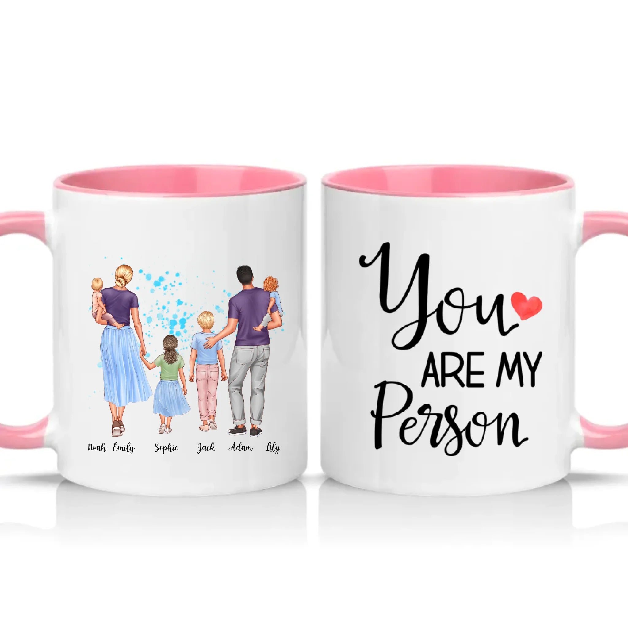 Two Tone 11oz Mug Pink