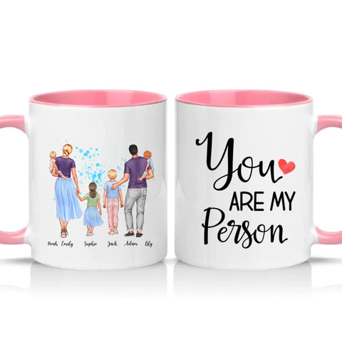 Two Tone 11oz Mug Pink