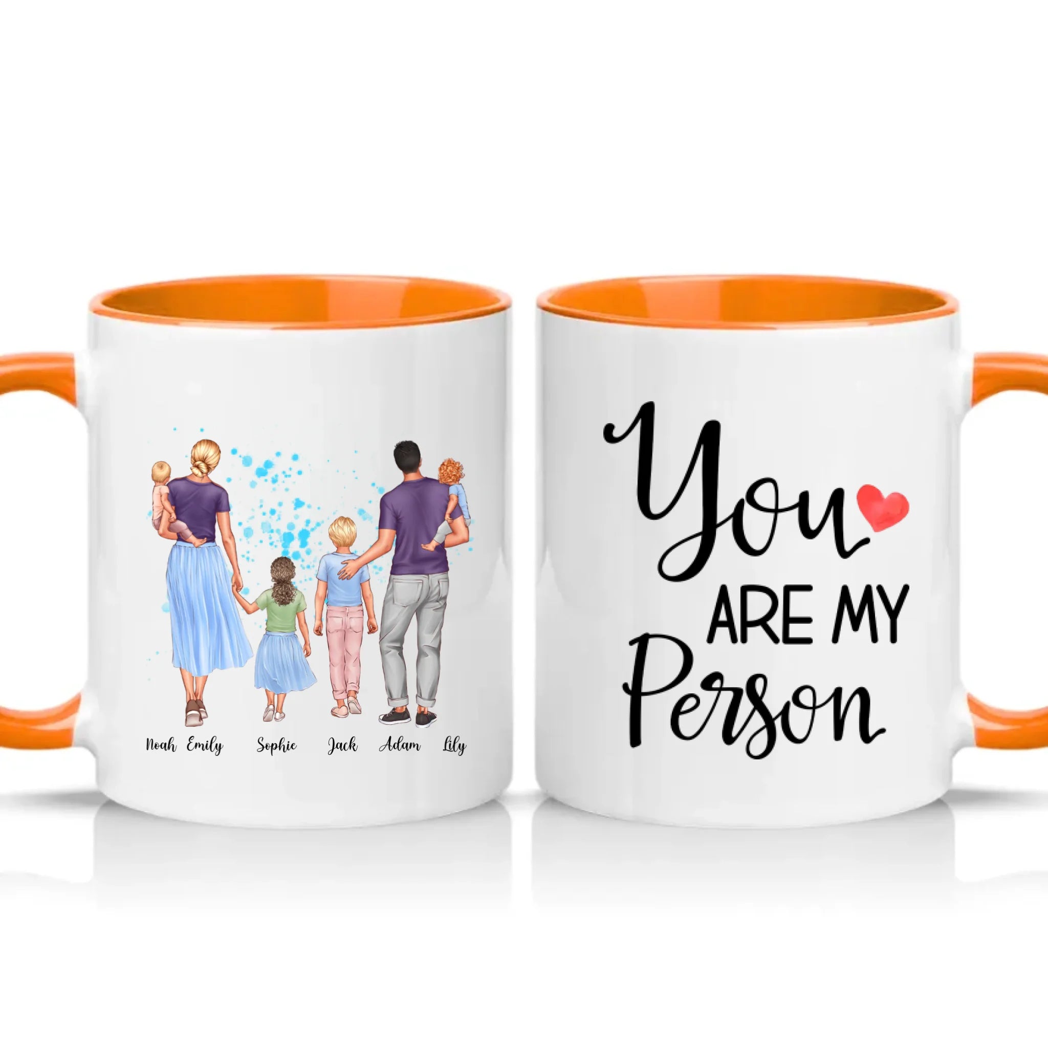 Two Tone 11oz Mug Orange