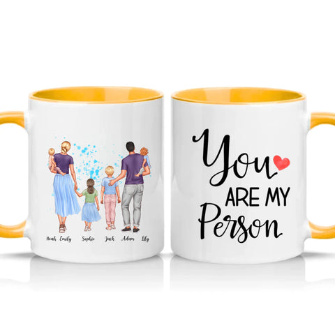Two Tone 11oz Mug Golden Yellow