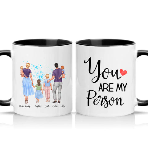 Two Tone 11oz Mug Black