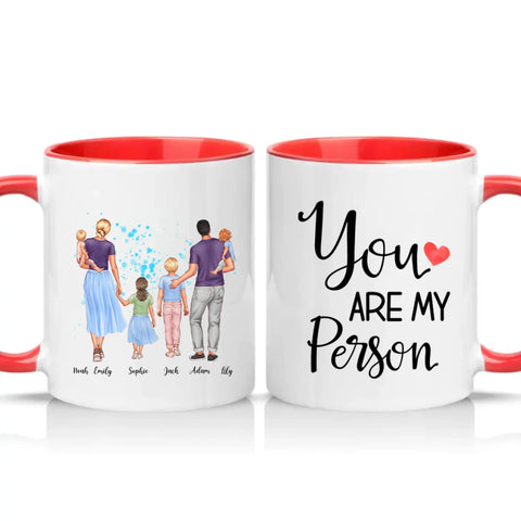 Two Tone 11oz Mug Red