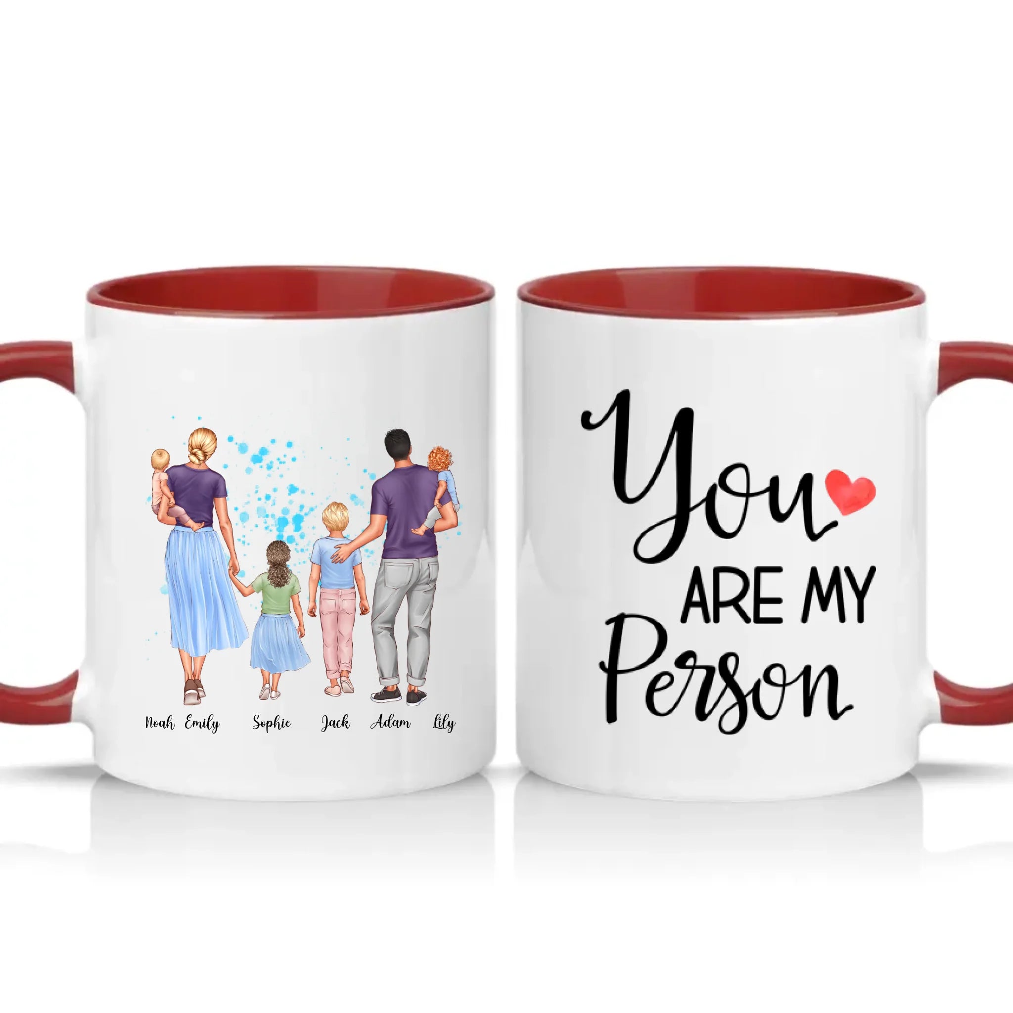 Two Tone 11oz Mug Burgundy