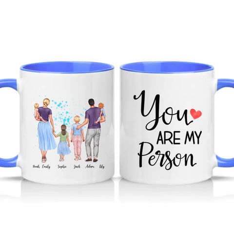 Two Tone 11oz Mug Medium Blue