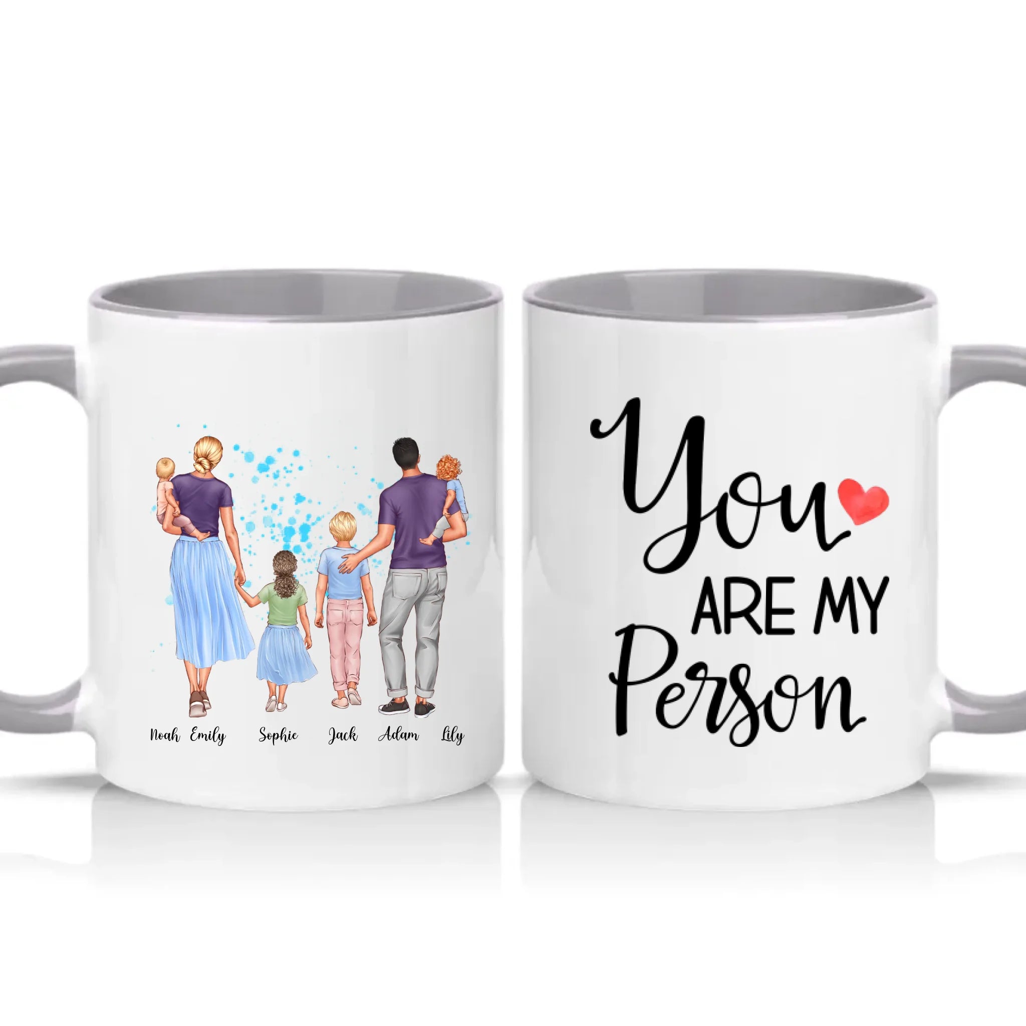 Two Tone 11oz Mug Grey