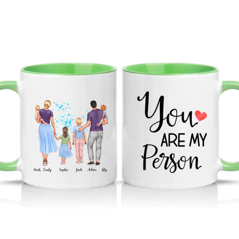 Two Tone 11oz Mug Green