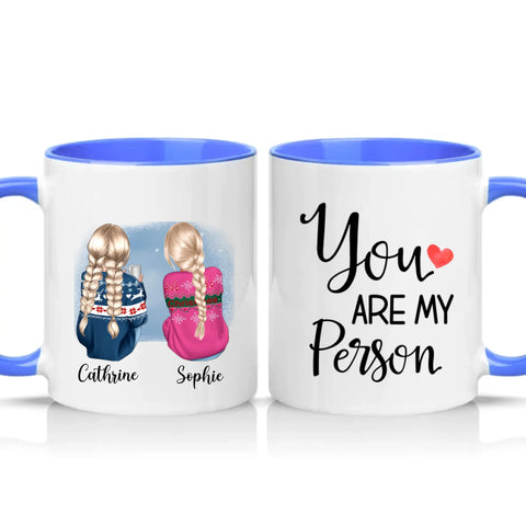 Two Tone 11oz Mug Medium Blue