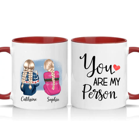Two Tone 11oz Mug Burgundy
