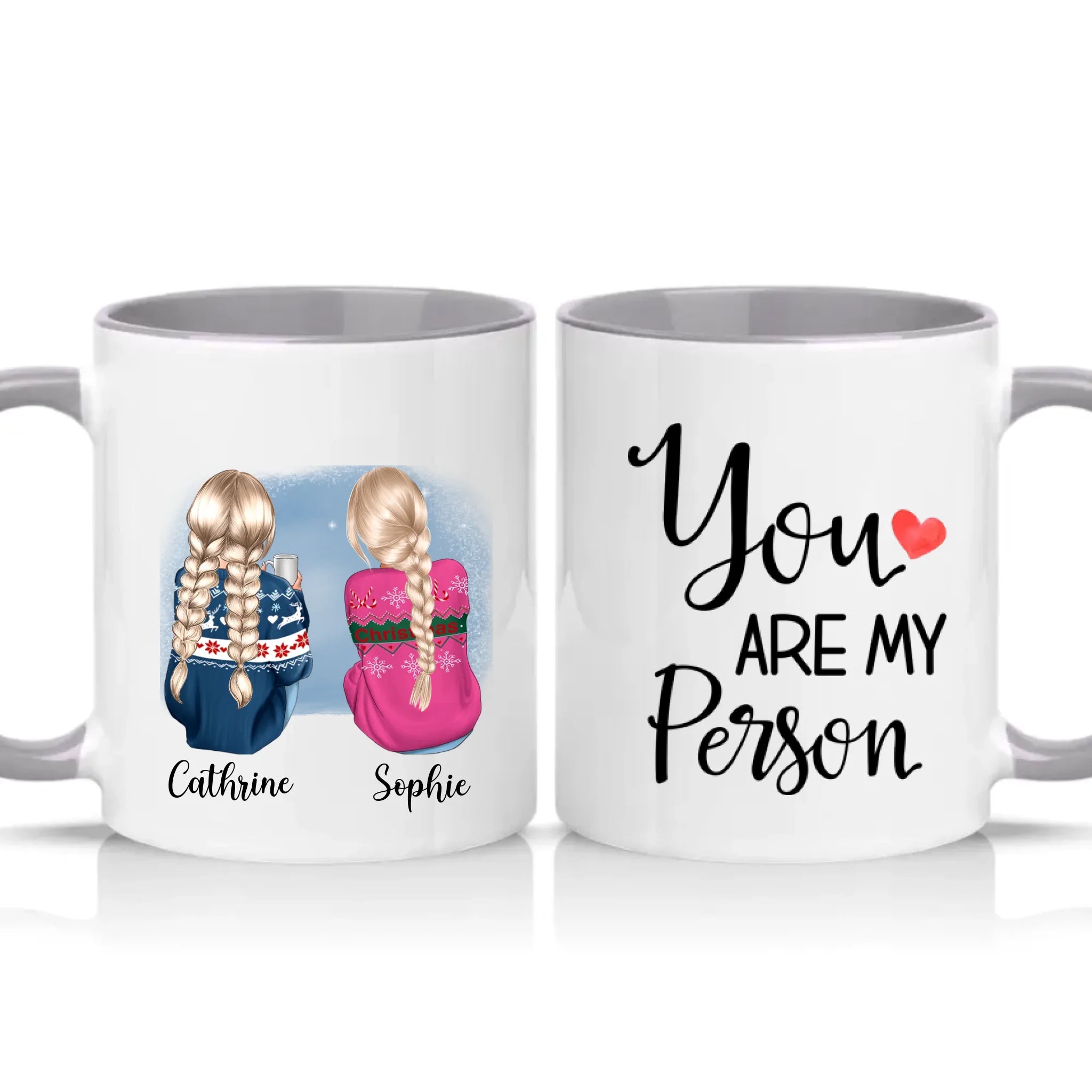 Two Tone 11oz Mug Grey