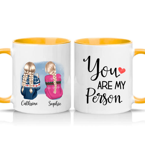 Two Tone 11oz Mug Golden Yellow