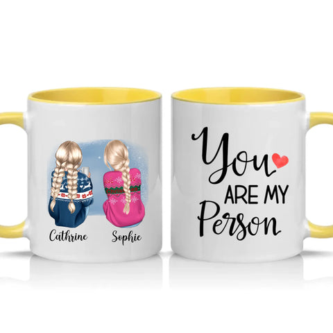 Two Tone 11oz Mug Yellow