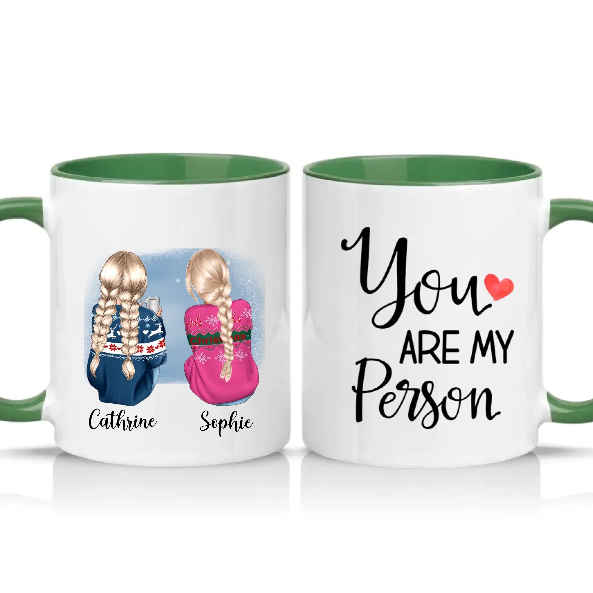Two Tone 11oz Mug Racing Green