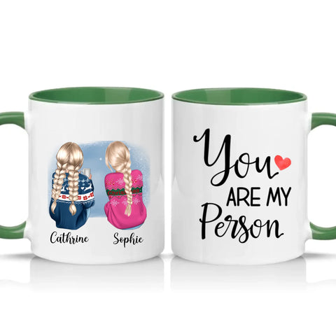 Two Tone 11oz Mug Racing Green