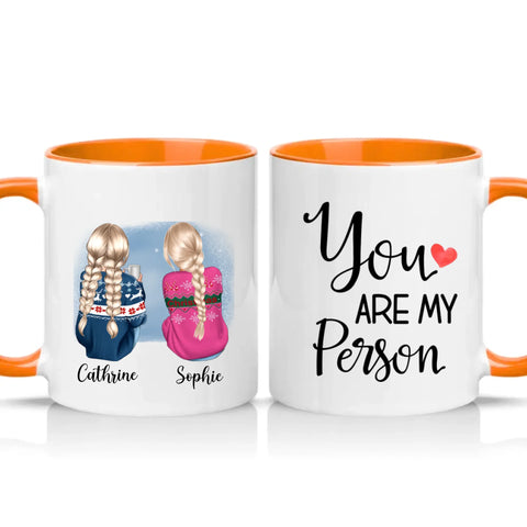 Two Tone 11oz Mug Orange