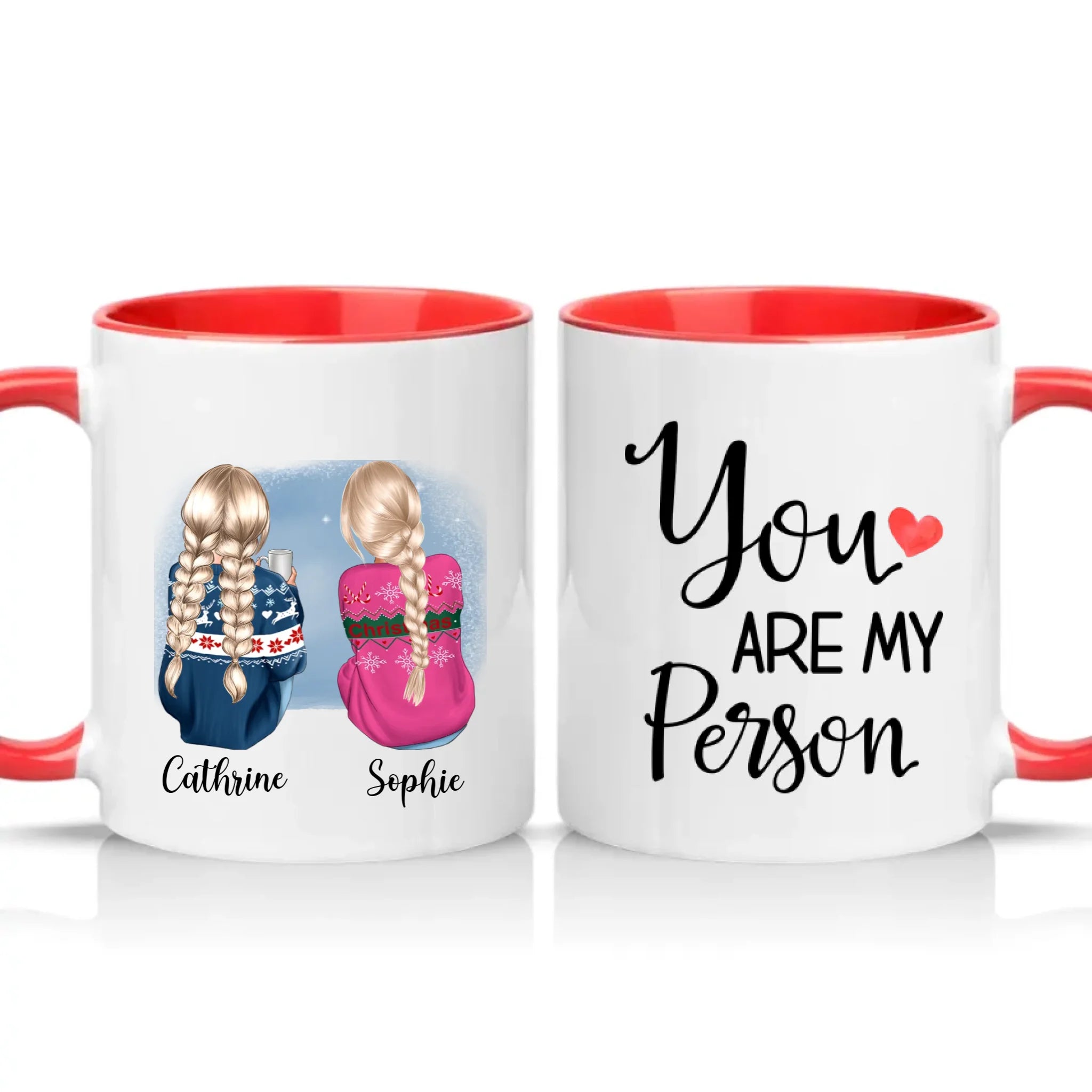 Two Tone 11oz Mug Red