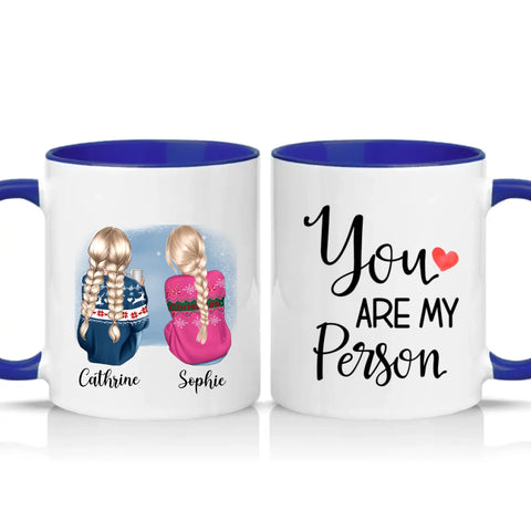 Two Tone 11oz Mug Dark Blue