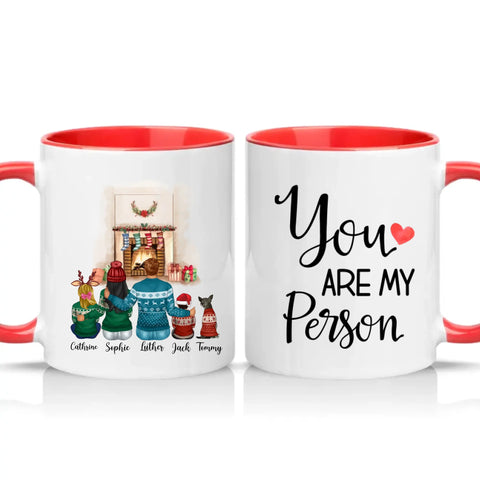 Two Tone 11oz Mug Red