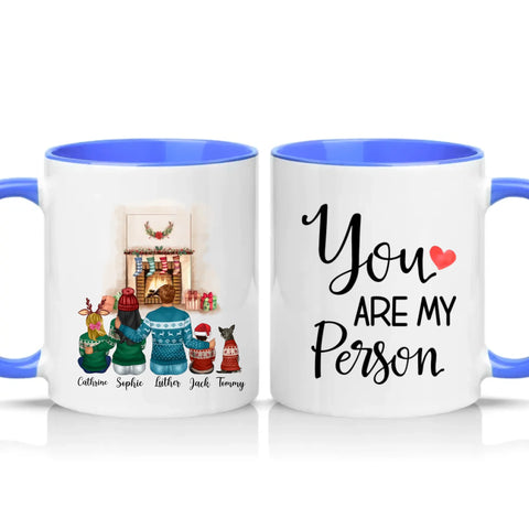 Two Tone 11oz Mug Medium Blue