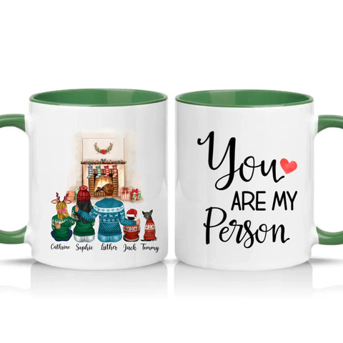 Two Tone 11oz Mug Racing Green