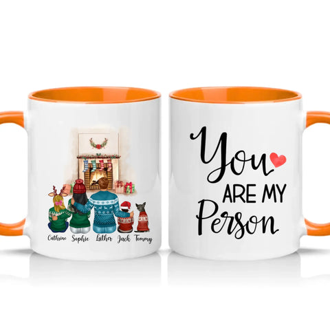 Two Tone 11oz Mug Orange