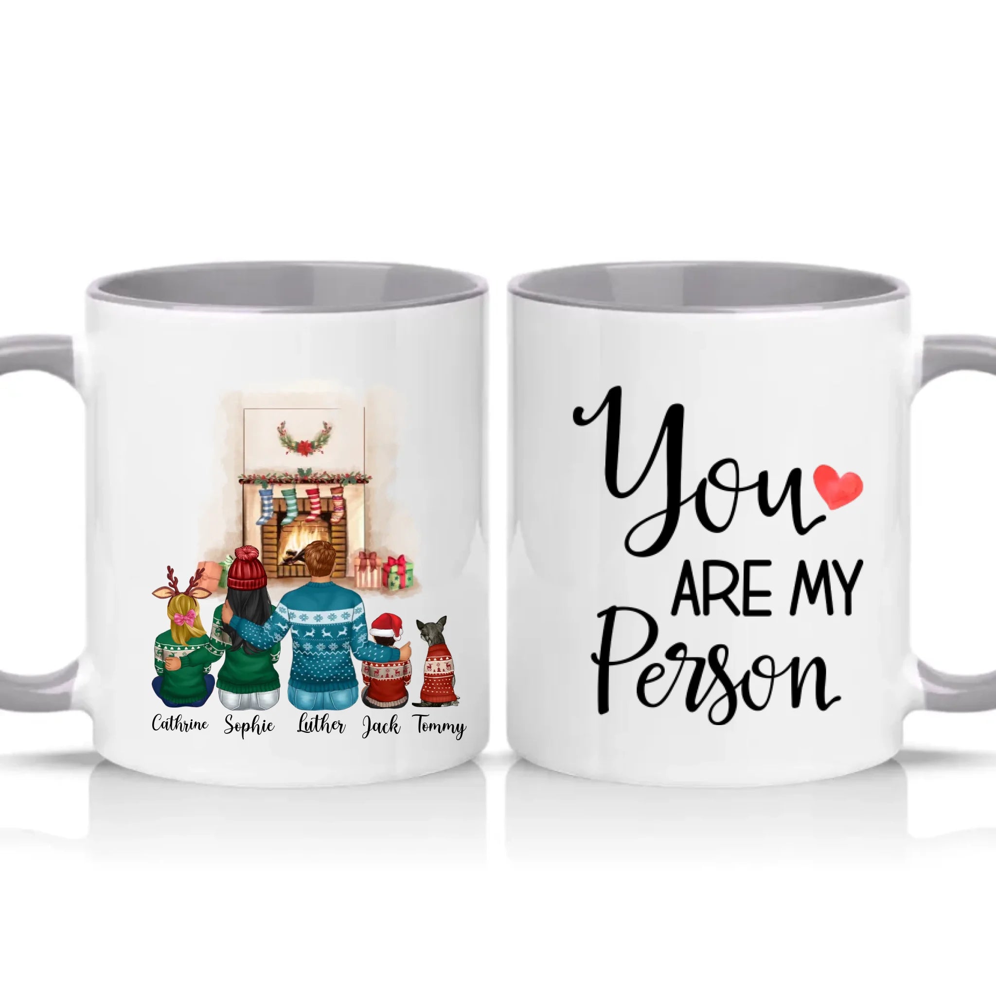 Two Tone 11oz Mug Grey