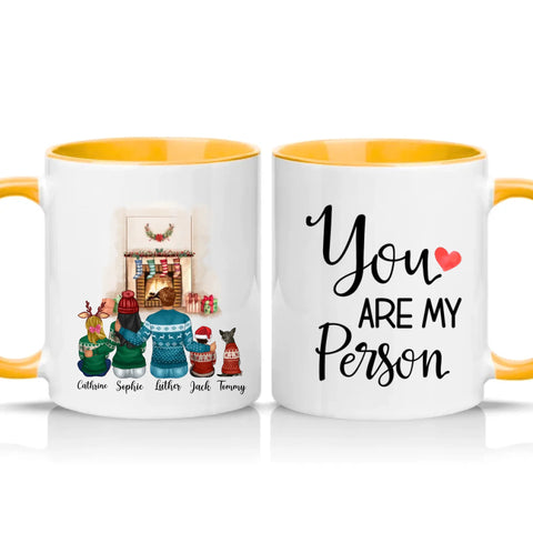 Two Tone 11oz Mug Golden Yellow