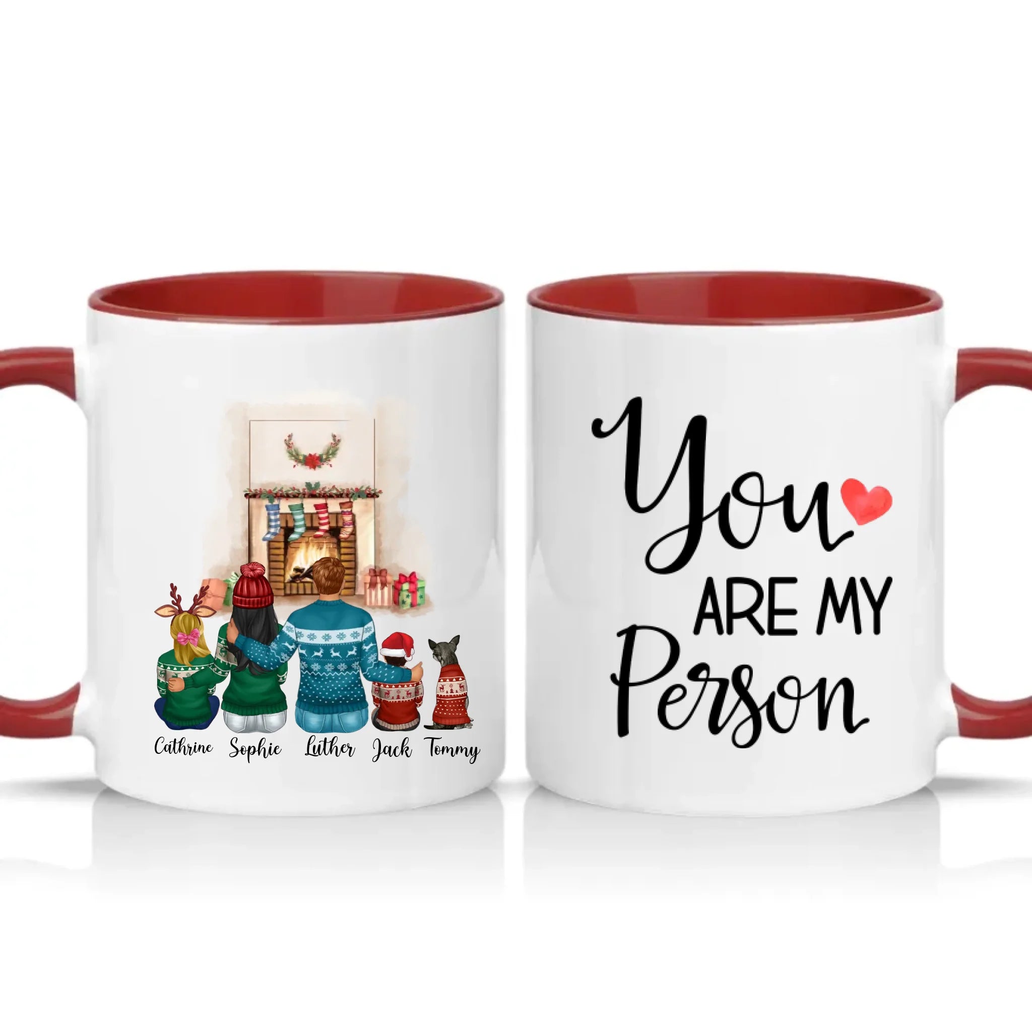 Two Tone 11oz Mug Burgundy