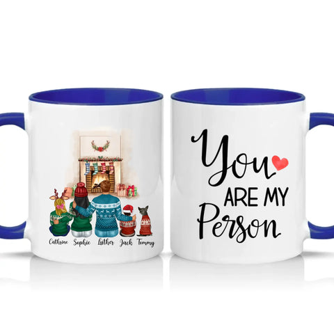 Two Tone 11oz Mug Dark Blue