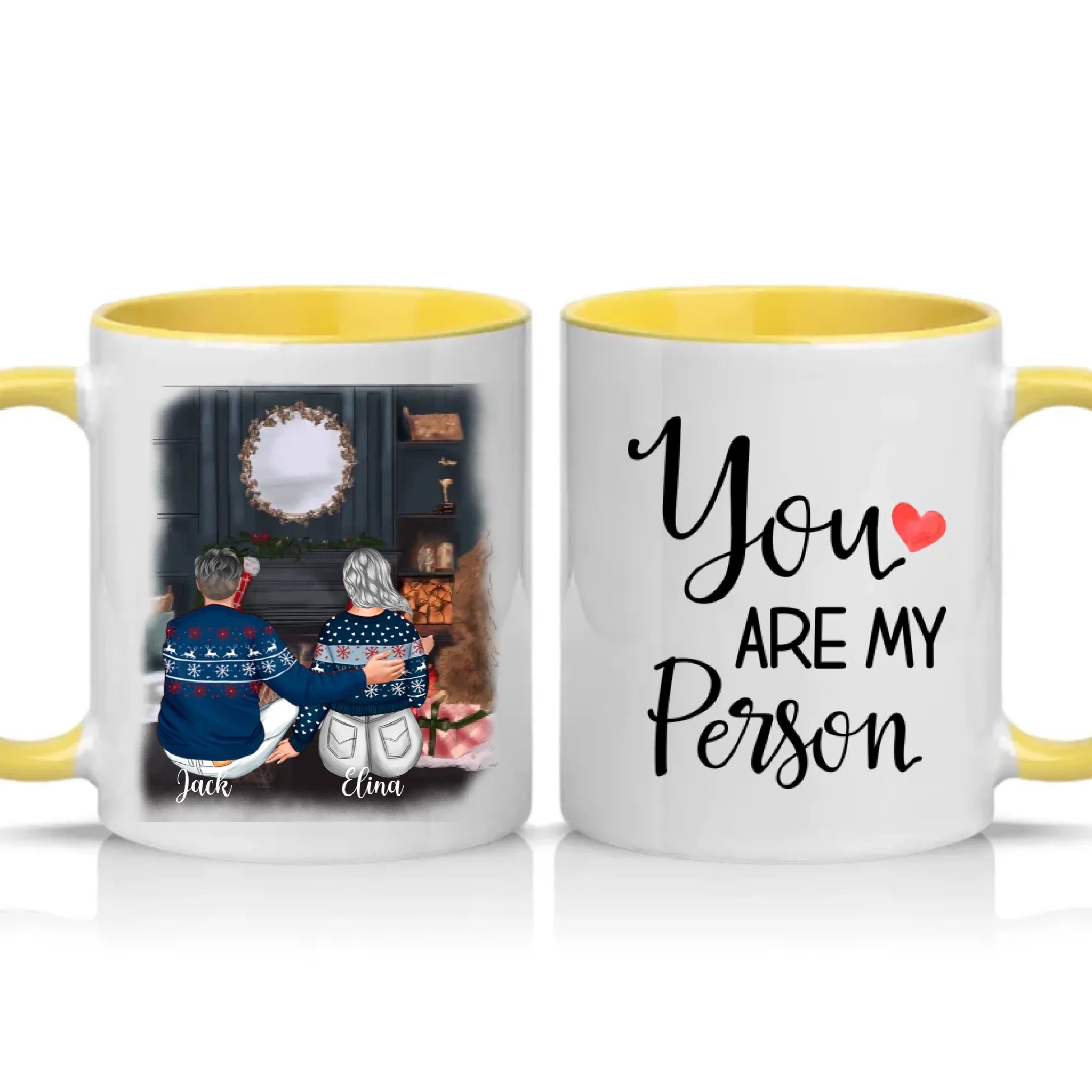 Two Tone 11oz Mug Yellow