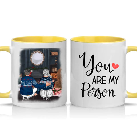 Two Tone 11oz Mug Yellow