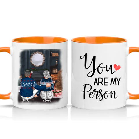 Two Tone 11oz Mug Orange