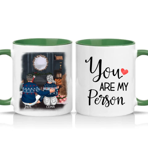 Two Tone 11oz Mug Racing Green