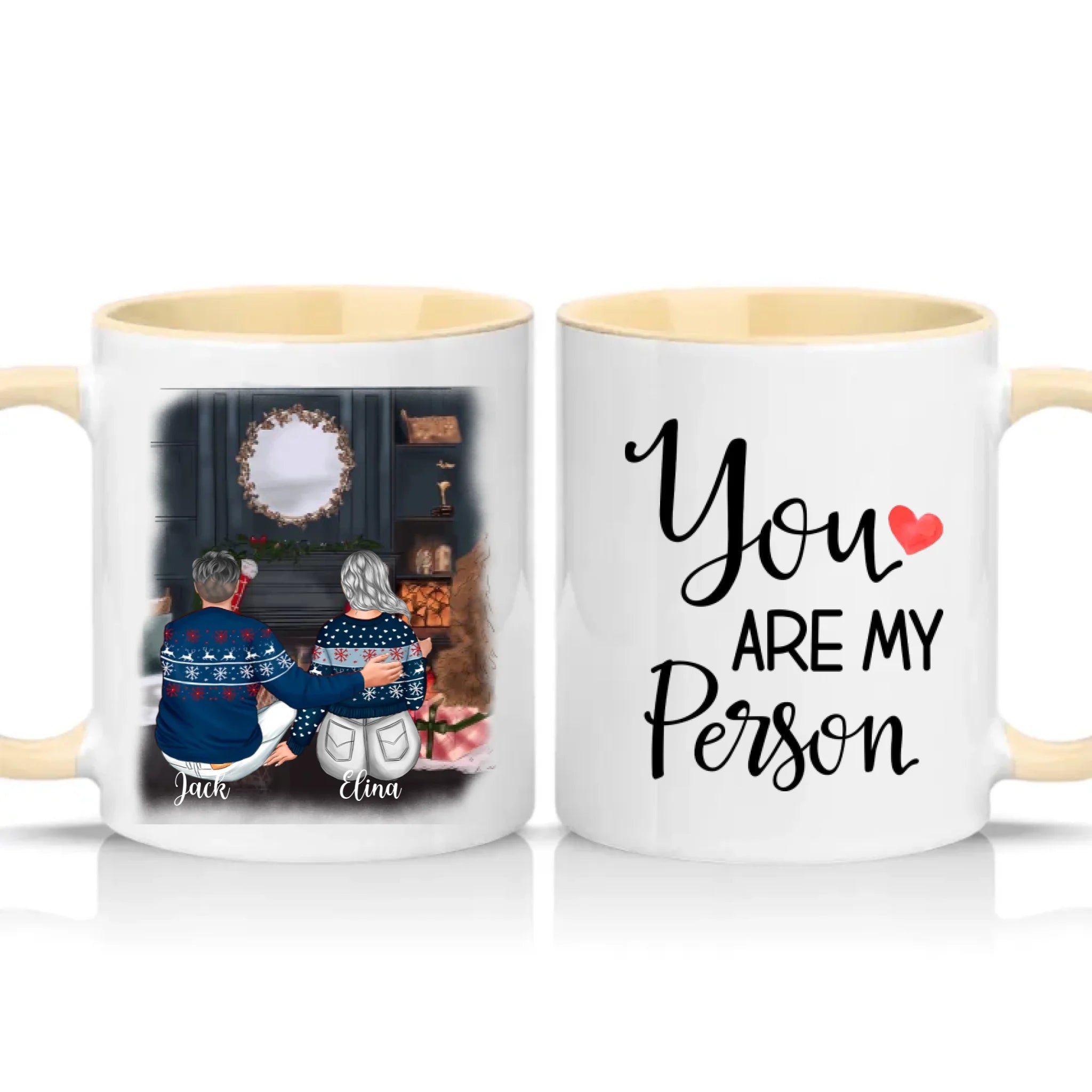 Two Tone 11oz Mug Cream