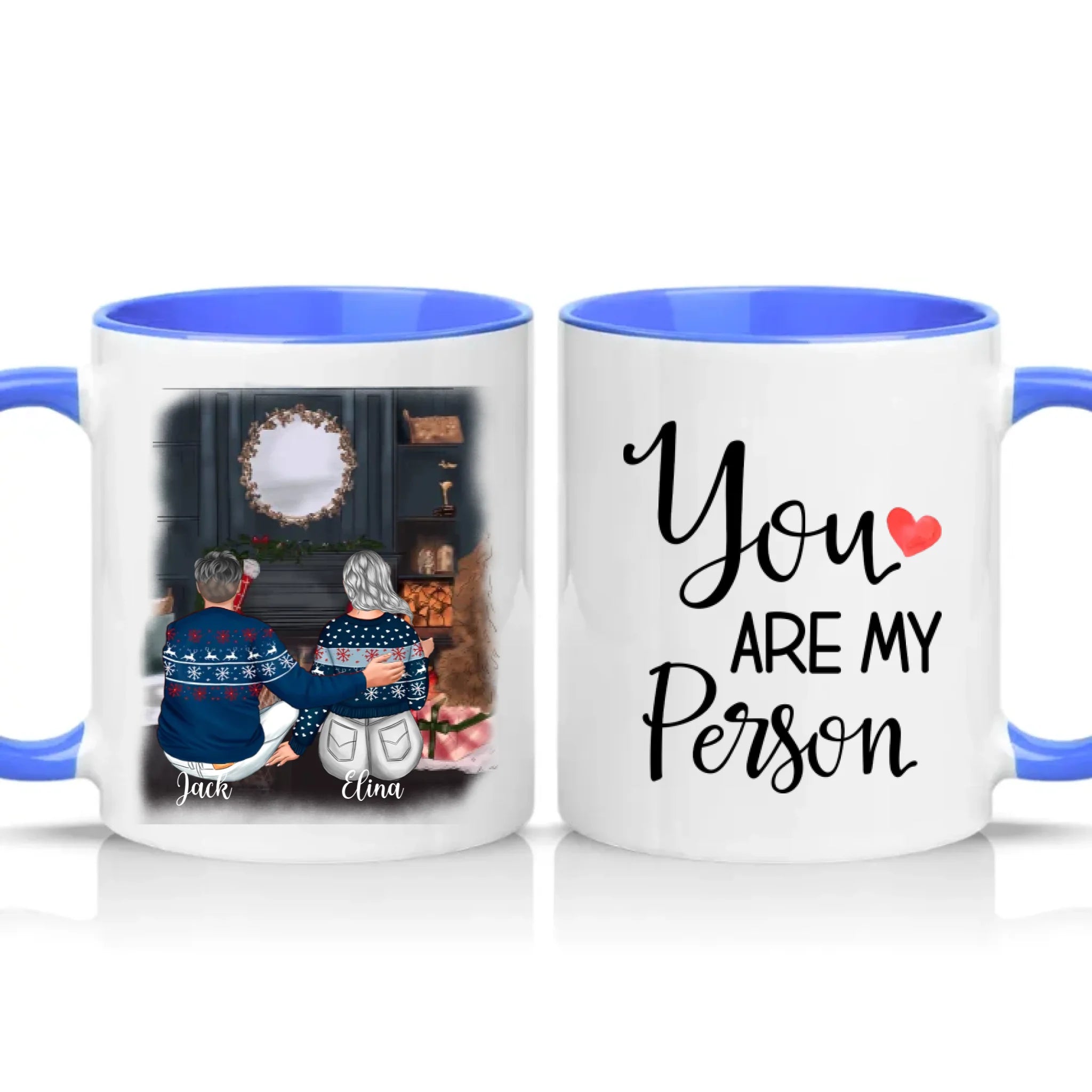 Two Tone 11oz Mug Medium Blue
