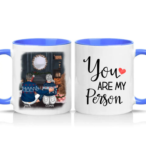 Two Tone 11oz Mug Medium Blue