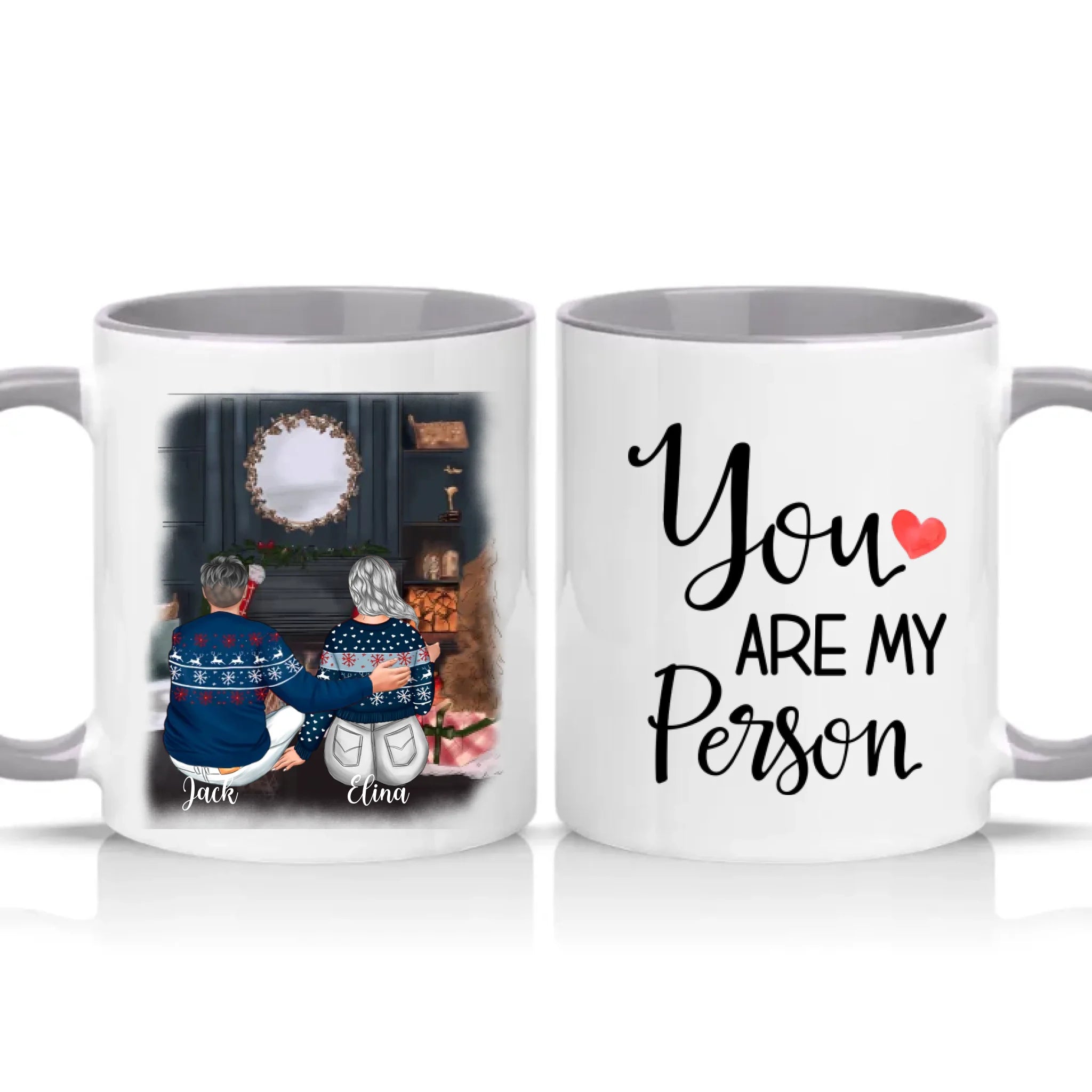 Two Tone 11oz Mug Grey