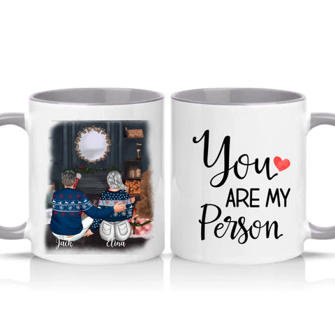Two Tone 11oz Mug Grey