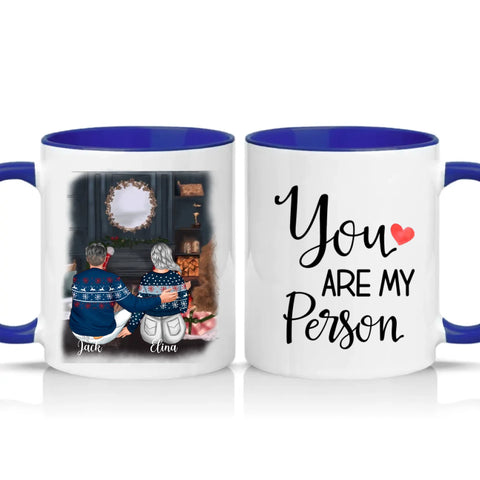 Two Tone 11oz Mug Dark Blue